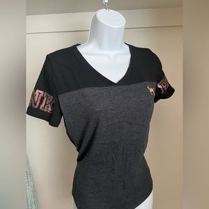 VS Pink Bling Rose Gold T-Shirt